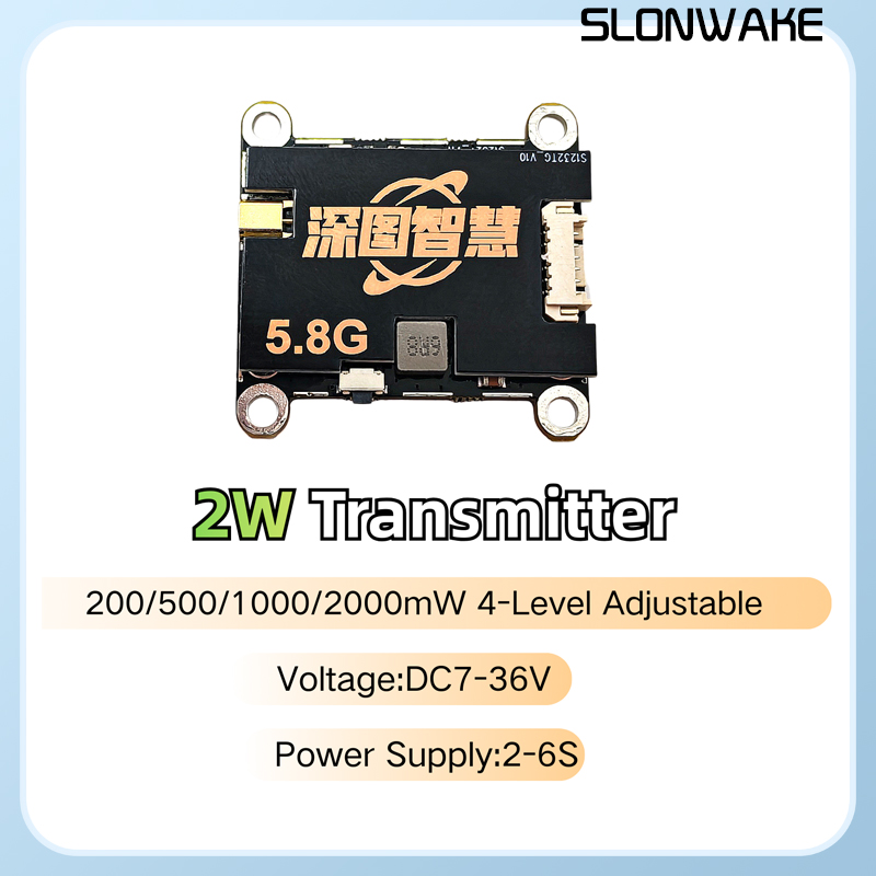 SLONWAKE 5.8G 56CH 2W zender V - Drone Transmitter recensie en prijs