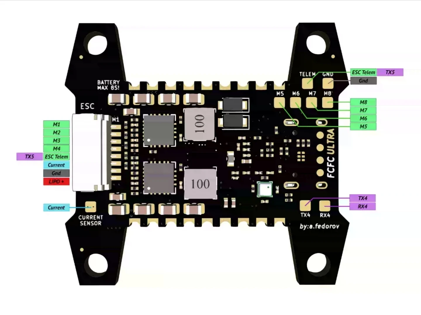 UniFlyKISS ULTRA V3 Vluchtcont - Drone Buzzer recensie en prijs