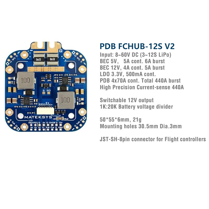 Matek System XCLASS PDB FCHUB- - Drone Power Distribution Board recensie en prijs