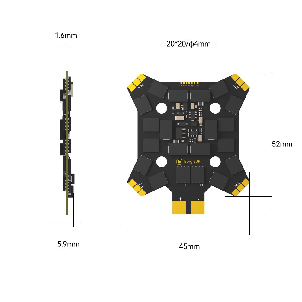 iFlight Borg Mini H7 (ICM42688 - Drone Flight Controller recensie en prijs